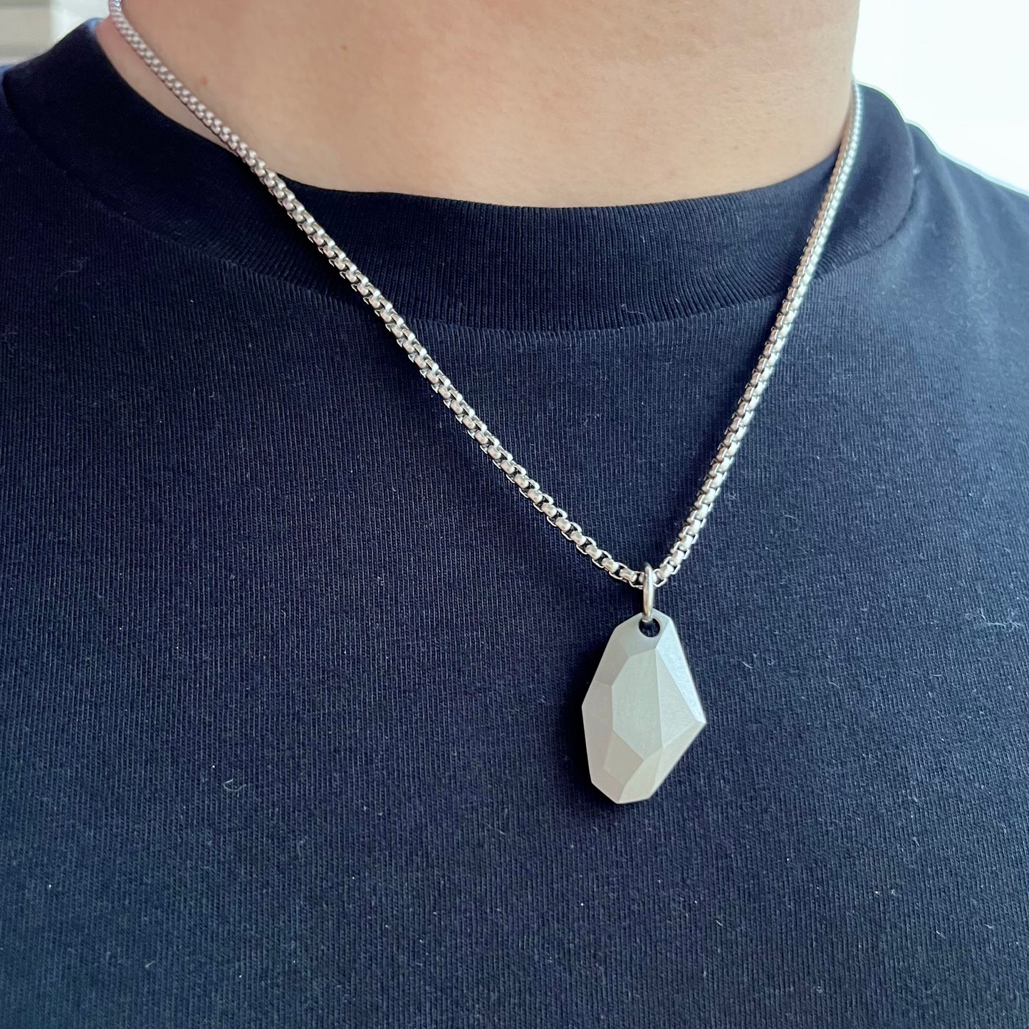 Titanium Wish Pendant Necklace