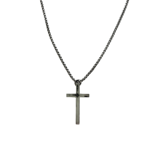 Titanium Cross Pendant Necklace