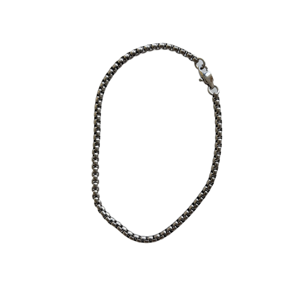 Titanium Round Box Chain Bracelet