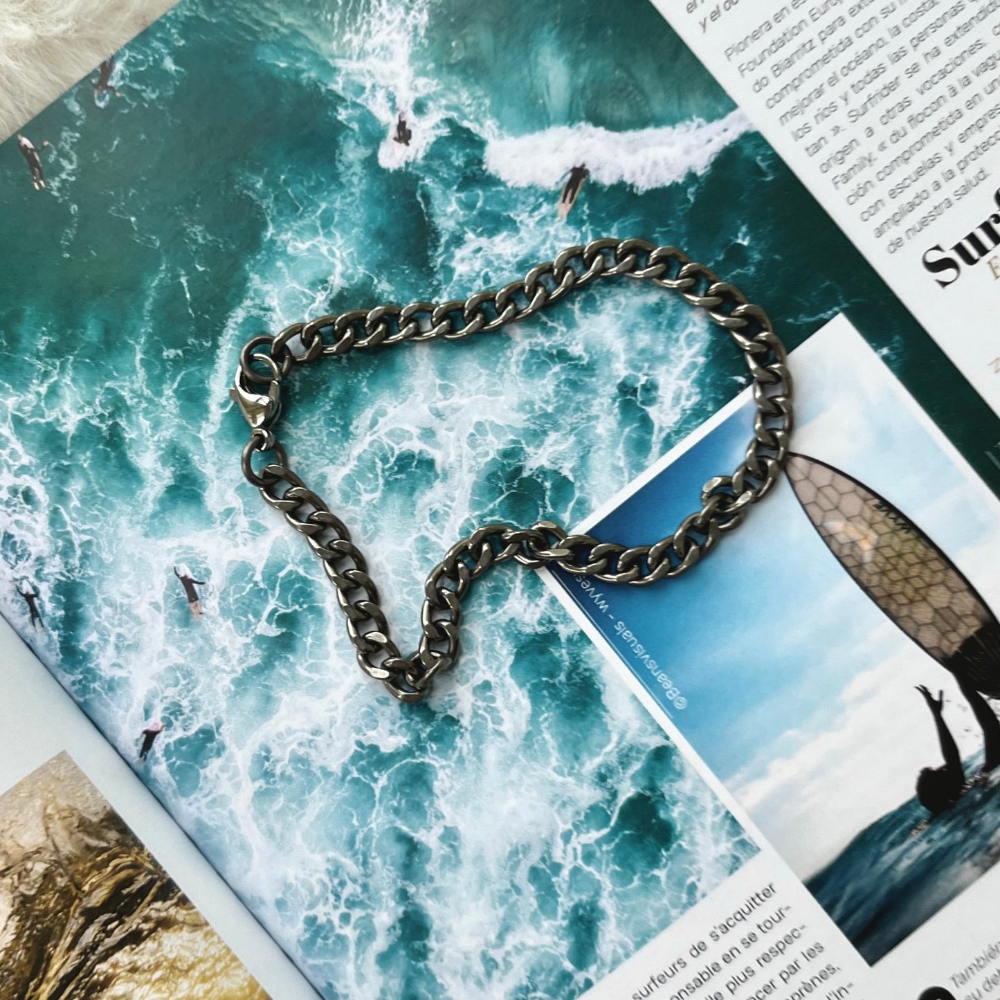 Titanium Cuban Chain Bracelet