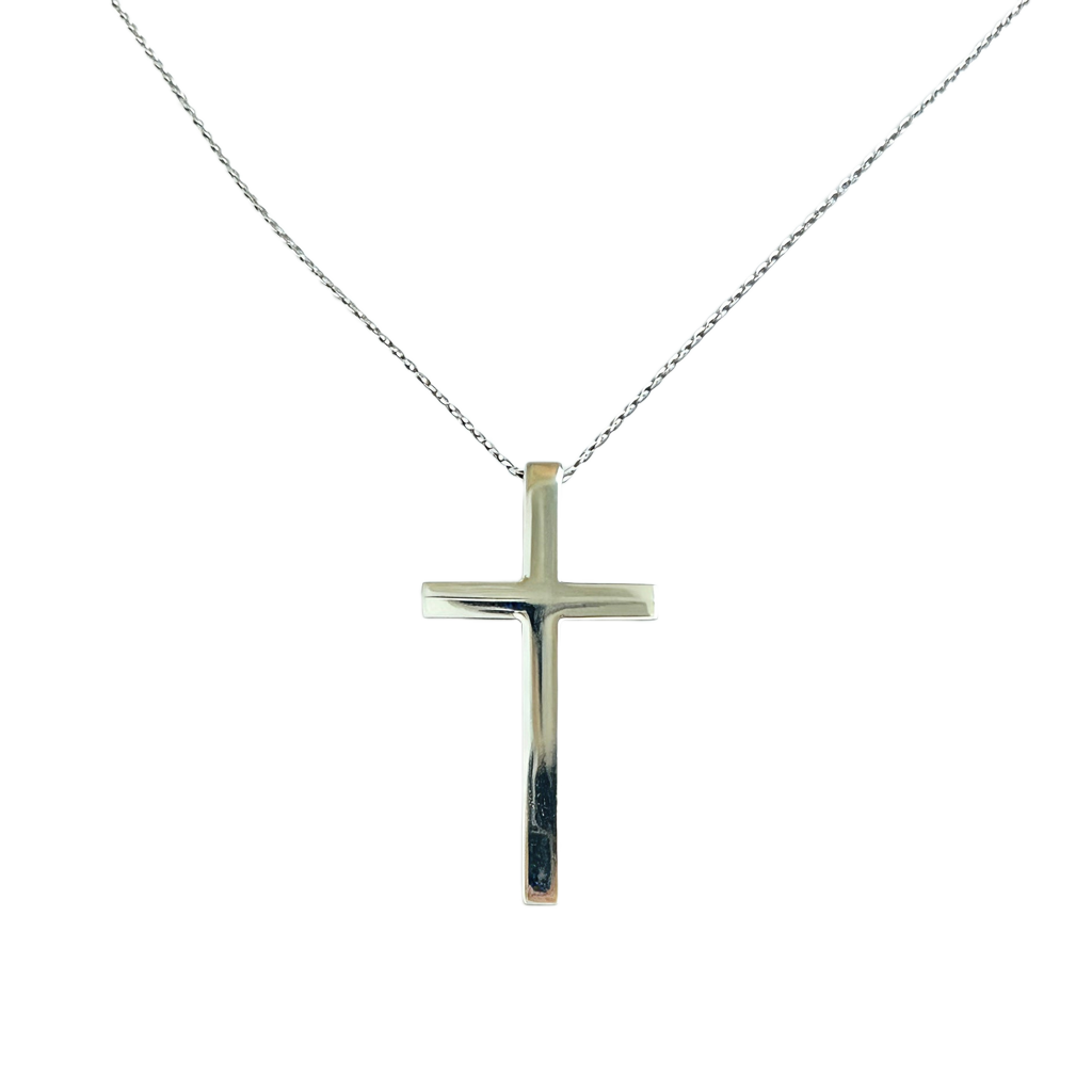 Titanium Cross Pendant Necklace