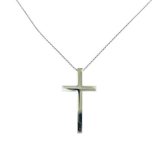 Titanium Cross Pendant Necklace