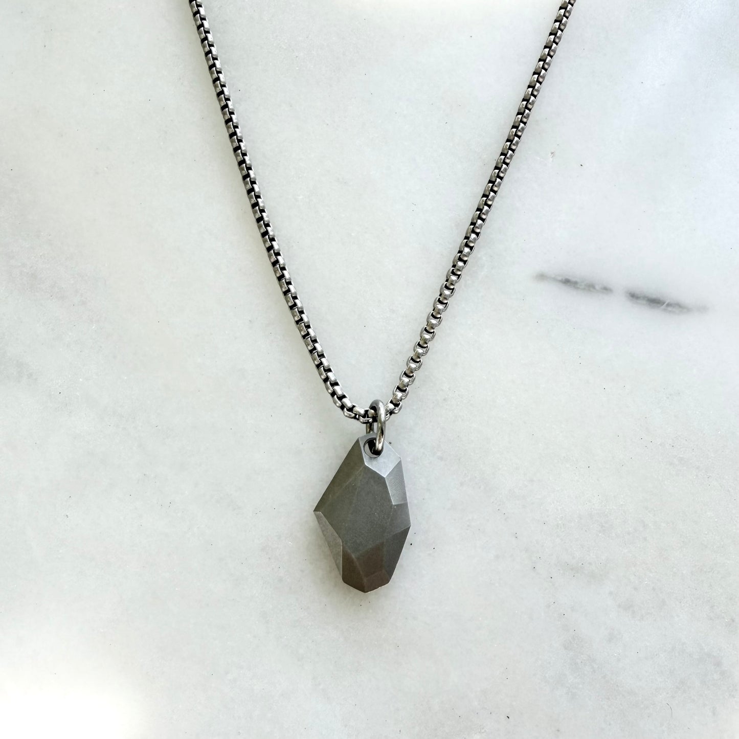 Titanium Wish Pendant Necklace