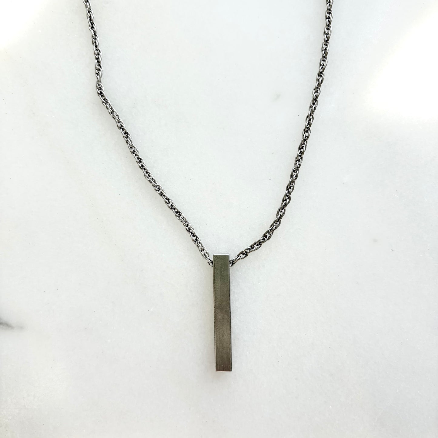 Titanium Totem Pendant Necklace
