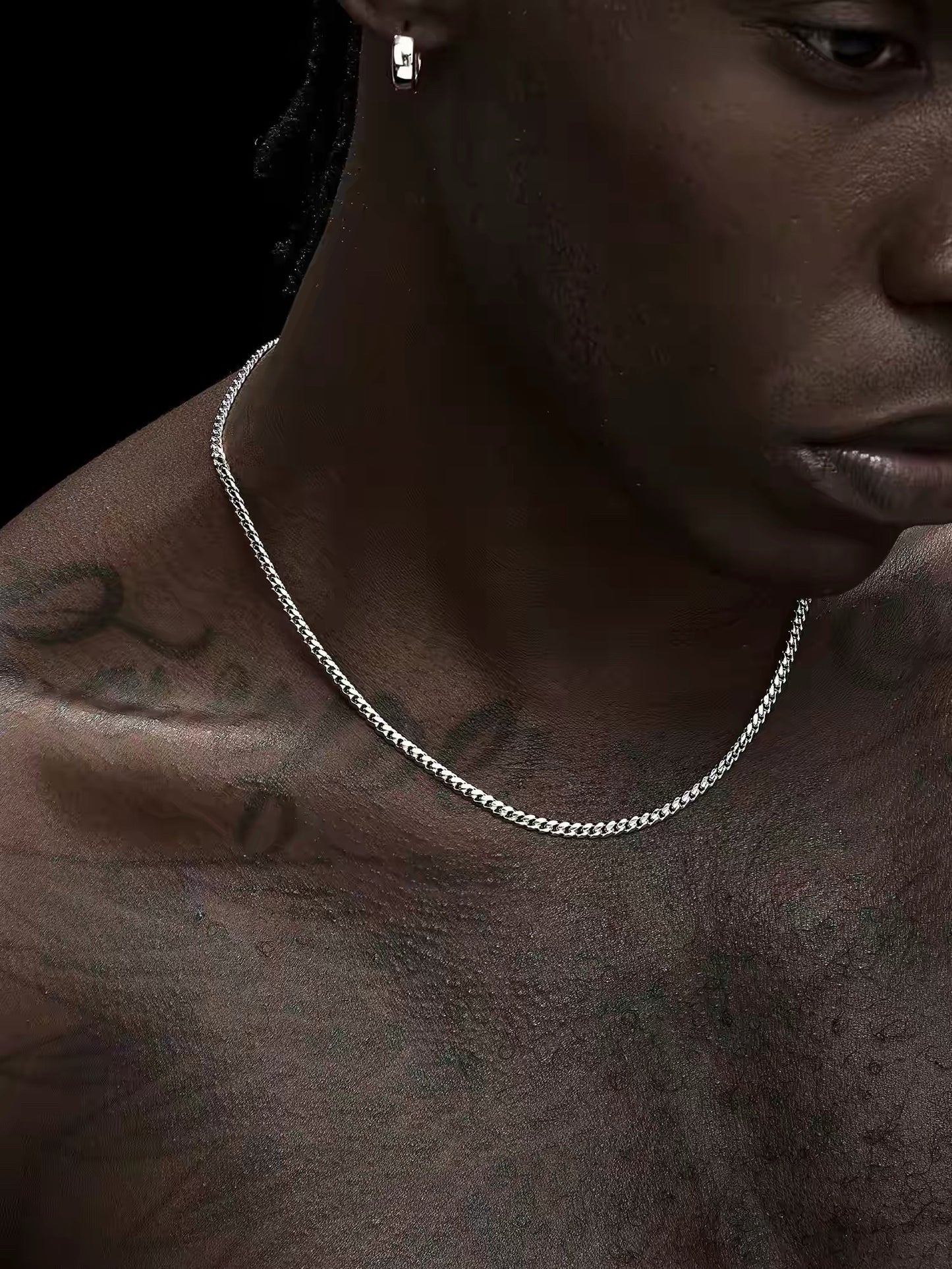 Sterling Silver Cuban Chain Necklace