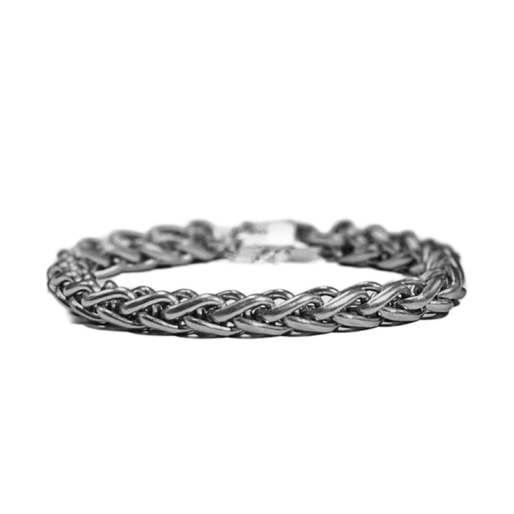 Titanium Wheat Chain Bracelet