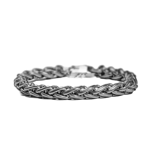Titanium Wheat Chain Bracelet