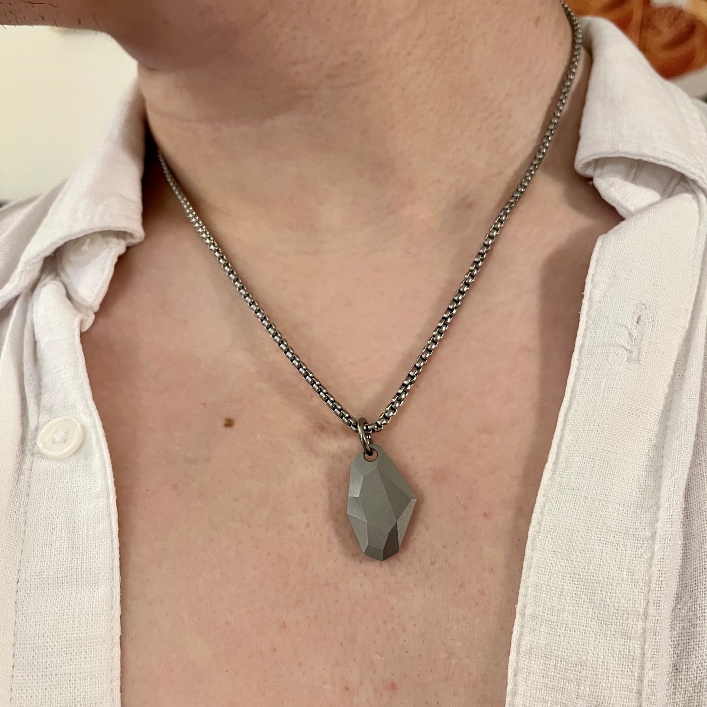 Titanium Wish Pendant Necklace