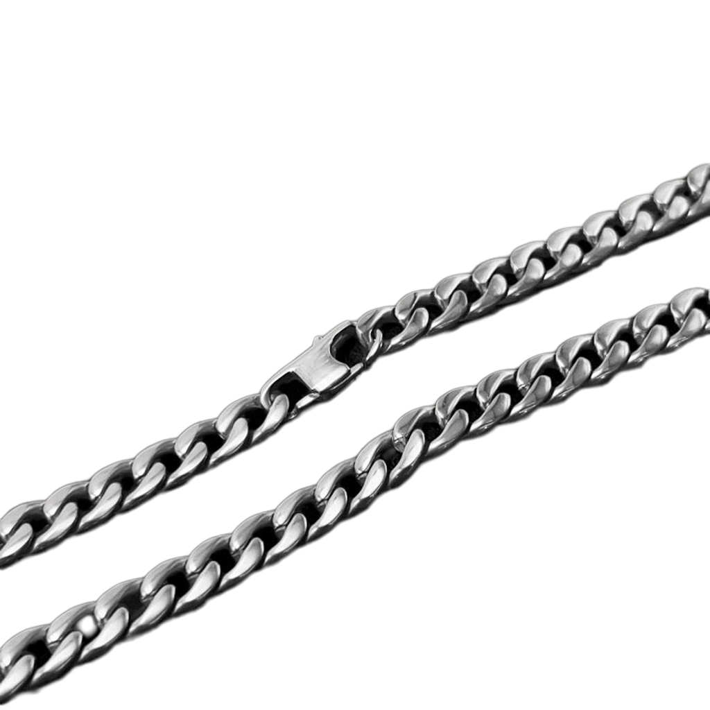 Titanium Cuban Chain Necklace