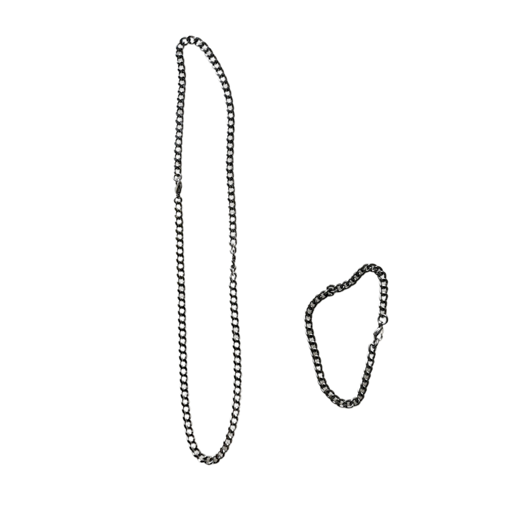 Titanium Cuban Chain Gift Set